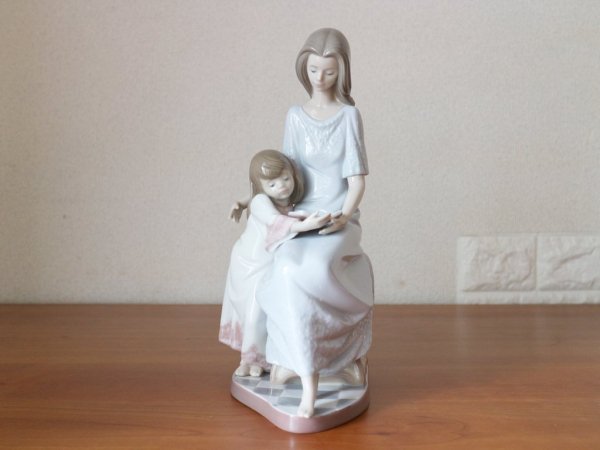 リヤドロ LLADRO  『おやすみ前のご本 』 希少 フィギュリン 陶器 人形 置物 世界限定2000体 ◎