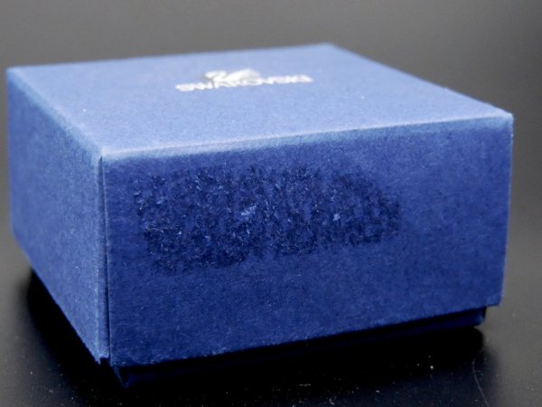 スワロフスキー SWAROVSKI ミニチュア プレゼントBOX クリスタルオブジェ 置き物 箱付き ●