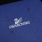 スワロフスキー SWAROVSKI ミニチュア ティーセット クリスタルオブジェ 置き物 箱付き ●