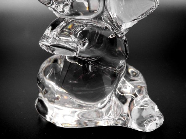 ビレロイ&ボッホ Villeroy&Boch クリスタル オブジェ ゾウ Crystal Sculpture elephant 置き物 ●