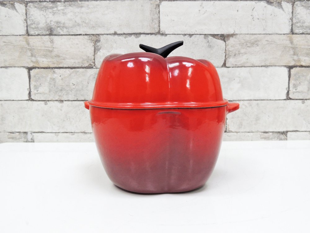 ルクルーゼ LECREUSET ココット 鋳物ホーロー ピーマン チェリーレッド 2L ●