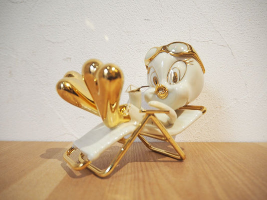 レノックス LENOX レイジーデイズ トウィーティー Lazy Days TWEETY オブジェ 金彩 元箱付 ★