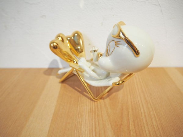 レノックス LENOX レイジーデイズ トウィーティー Lazy Days TWEETY オブジェ 金彩 元箱付 ★