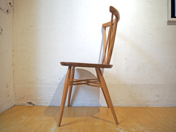 アーコール Ercol クロスバックチェア ラティスドチェア ダイニングチェア エルム材 ビーチ材 UKビンテージ 1960年代 ★