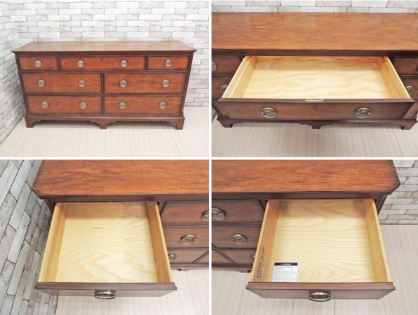 イーセンアーレン Ethan Allen ニューポート Newport エリオットダブルドレッサー Elliot Double Dresser チェスト マホガニー ●