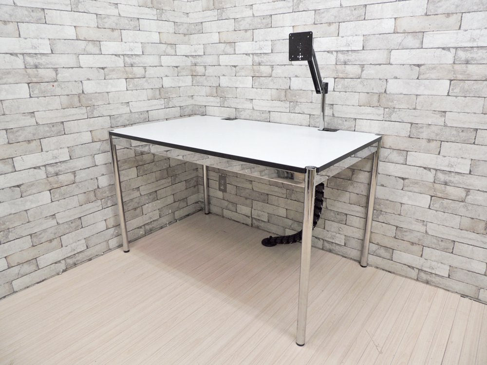 USMモジュラーファニチャー USMハラーテーブル アドバンス Haller table advance +スクリーンアーム+リンクチェーン 美品 A ●