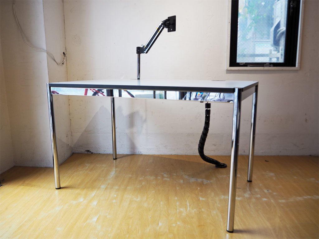 USMモジュラーファニチャー USMハラーテーブル アドバンス Haller table advance +スクリーンアーム+リンクチェーン 美品 ★