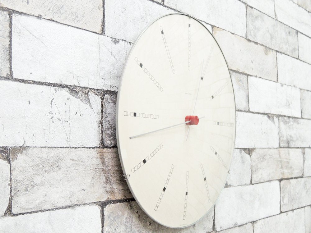 アルネヤコブセン ARNE JACOBSEN バンカーズクロック Wall Clock Bankers 290mm 掛け時計 JUNGHANS QUARTZ ドイツ製 ムーブメント ●