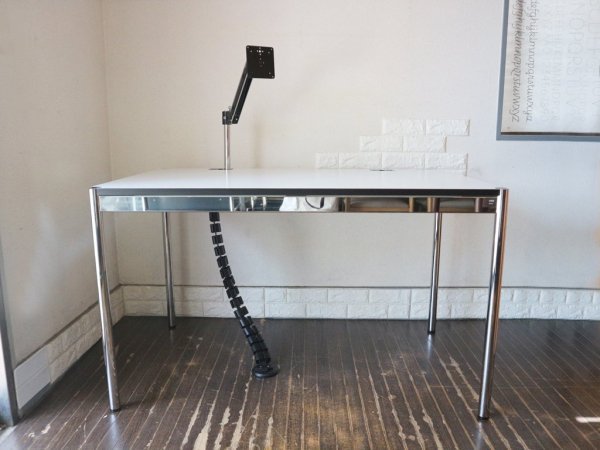 USMモジュラーファニチャー USMハラーテーブル アドバンス Haller table advance +スクリーンアーム+リンクチェーン 美品 ◎