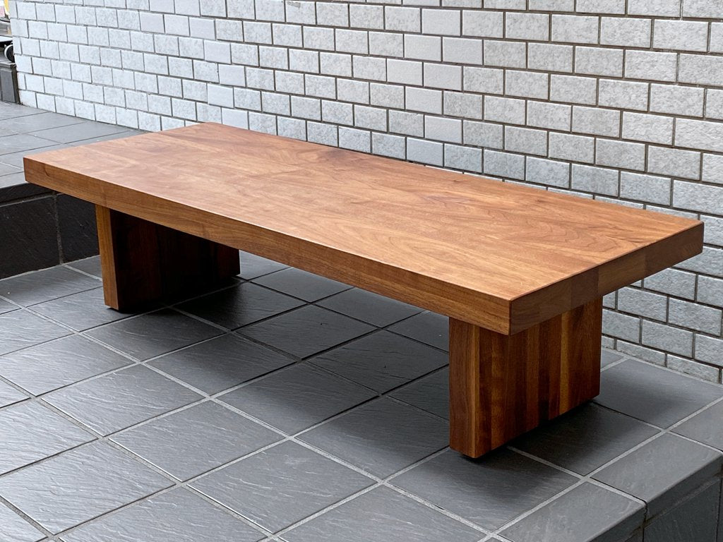 マスターウォール MASTERWAL デニッシュ ローリビングテーブル DANISH LOW LIVING TABLE ウォールナット無垢集積材 ■