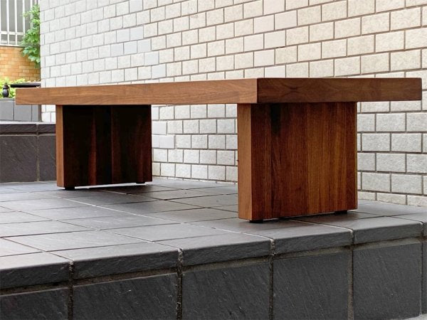 マスターウォール MASTERWAL デニッシュ ローリビングテーブル DANISH LOW LIVING TABLE ウォールナット無垢集積材 ■