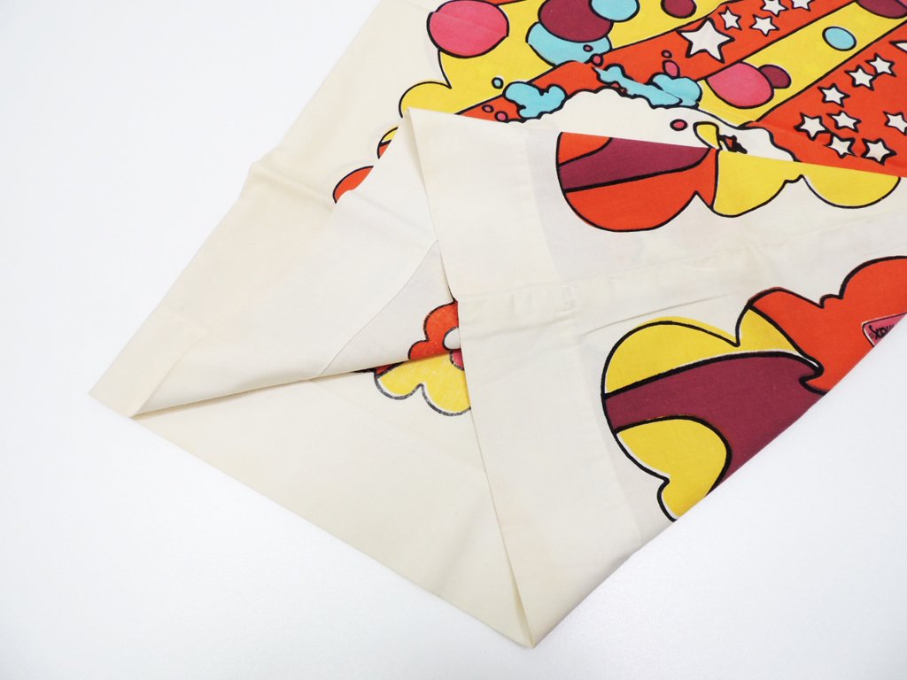 Mohawk ピーター・マックス Peter max ピローケース 枕カバー サイケデリック柄 70'sビンテージ アメリカ製 ポップアート ●