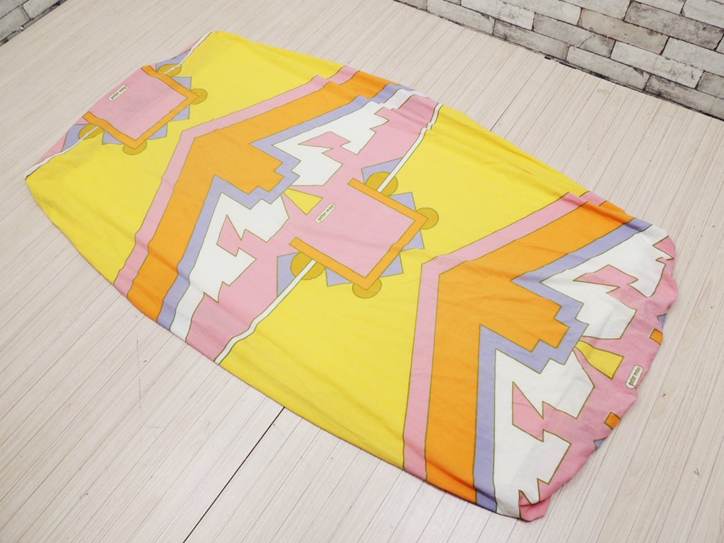 Mohawk ピーター・マックス Peter max ベッドカバー マットレスカバー シングルサイズ サイケデリック柄 70'sビンテージ アメリカ製 ポップアート ●
