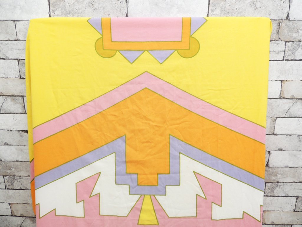 Mohawk ピーター・マックス Peter max ベッドカバー マットレスカバー シングルサイズ サイケデリック柄 70'sビンテージ アメリカ製 ポップアート ●