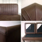 クラッシュゲート CRASH GATE ノットアンティークス Knot antiques グレス 2シーターソファ GRESS 2p SOFA 左肘タイプ レザーテックス カカオ色 カフェスタイル ◇