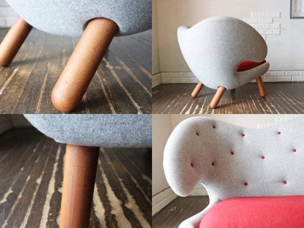 ワンコレクション Onecollection ハウスオブ フィンユール HOUSE OF FINNJUHL ペリカンチェア ボタン付き Pelican Chair with buttons ◎