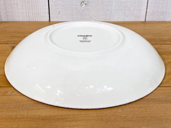 アラビア ARABIA 24H アベック Avec パスタプレート 24cm パープル 希少 美品 A ■