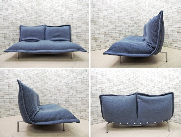 リーンロゼ ligneroset カラン CALIN 2人掛けソファ タイプ? カバーリング ファブリックシート 無段階リクライニング スチールレッグ パスカル・ムールグ ●