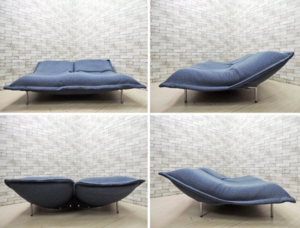 リーンロゼ ligneroset カラン CALIN 2人掛けソファ タイプ? カバーリング ファブリックシート 無段階リクライニング スチールレッグ パスカル・ムールグ ●