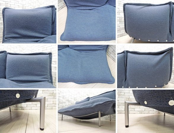 リーンロゼ ligneroset カラン CALIN 2人掛けソファ タイプ? カバーリング ファブリックシート 無段階リクライニング スチールレッグ パスカル・ムールグ ●