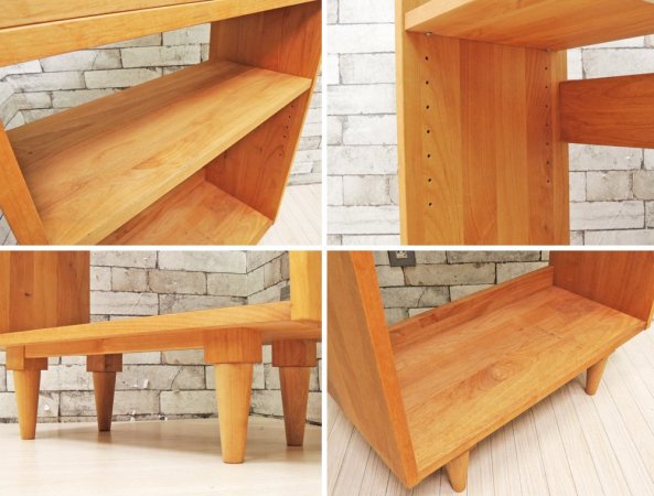 モモナチュラル MOMO natural コモシェルフ COMO SHELF S アルダー材 ナチュラル ●