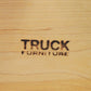 トラックファニチャー TRUCK FURNITURE メープル無垢材 オープンシェルフ収納 焼印有 ナチュラルモダン 廃盤品 ●