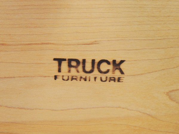 トラックファニチャー TRUCK FURNITURE メープル無垢材 オープンシェルフ収納 焼印有 ナチュラルモダン 廃盤品 ●