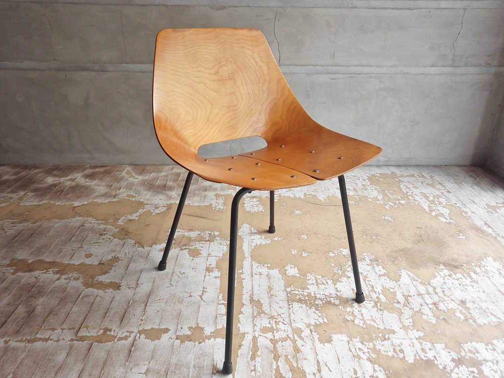 シュタイナー Steiner トノーチェア Tonneau Chair ピエール・ガーリッシュ Pierre Guarich プライウッド 難あり 特価品 現状品 ♪