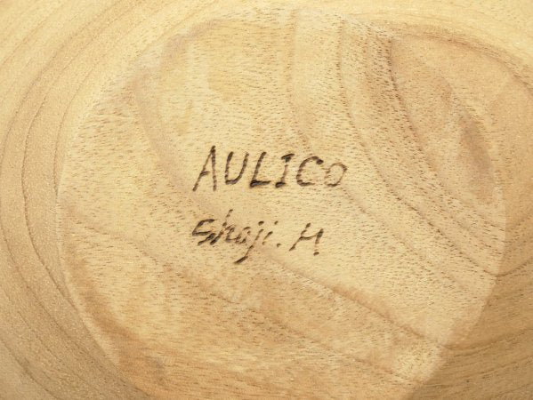 盛永省治 Shoji.M × アウリコ AULICO ウッドボウル WOOD BOWL 藍染め UNITED ARROWS&SONS限定 現代作家 ●