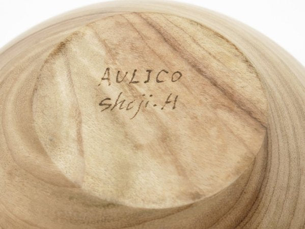 盛永省治 Shoji.M × アウリコ AULICO ウッドボウル WOOD BOWL 藍染め UNITED ARROWS&SONS限定 現代作家 ●