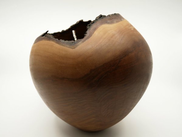 盛永省治 Shoji.M ウッドベース WOOD VASE 木の器 山桜 現代作家 ●