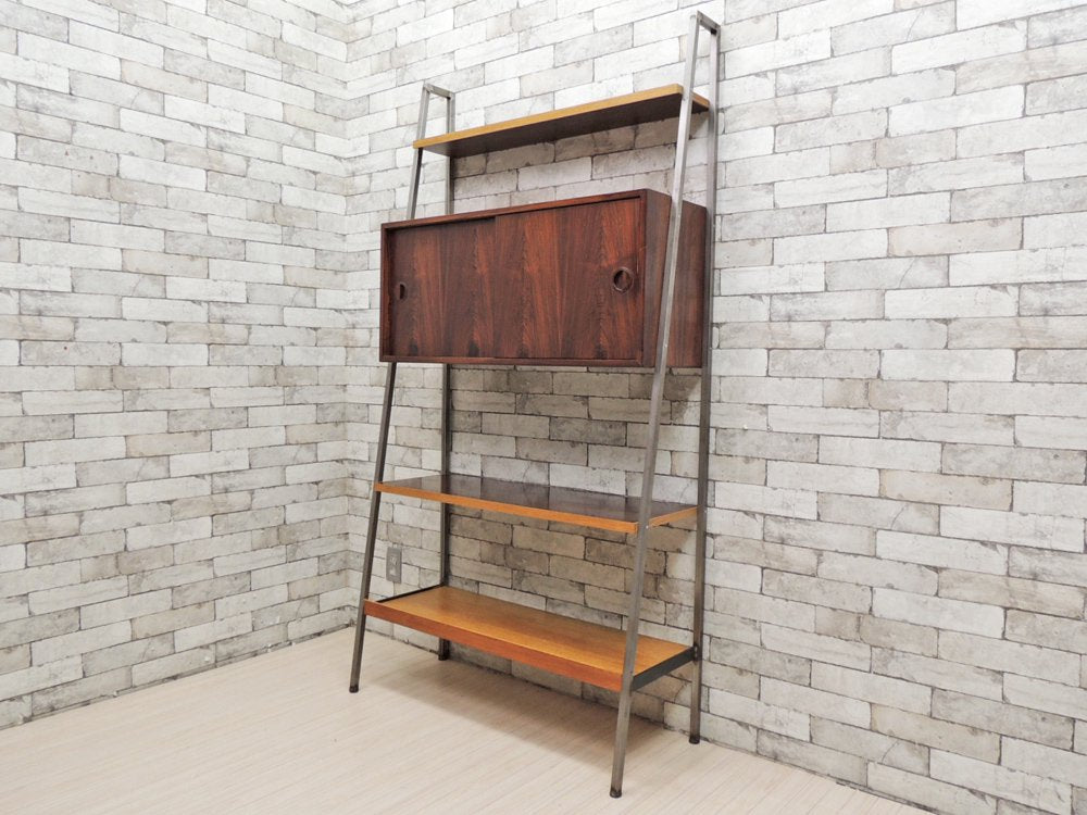 HG FURNITURE ユニットシェルフ Unit shelf ローズウッド材 × オーク材 リメイク品 デンマークビンテージ Danish vintage ●