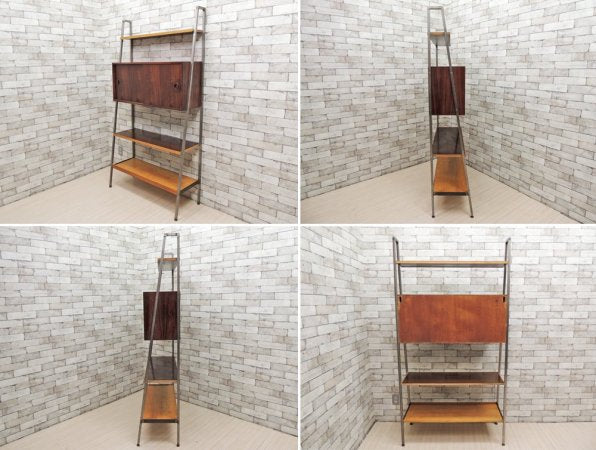 HG FURNITURE ユニットシェルフ Unit shelf ローズウッド材 × オーク材 リメイク品 デンマークビンテージ Danish vintage ●