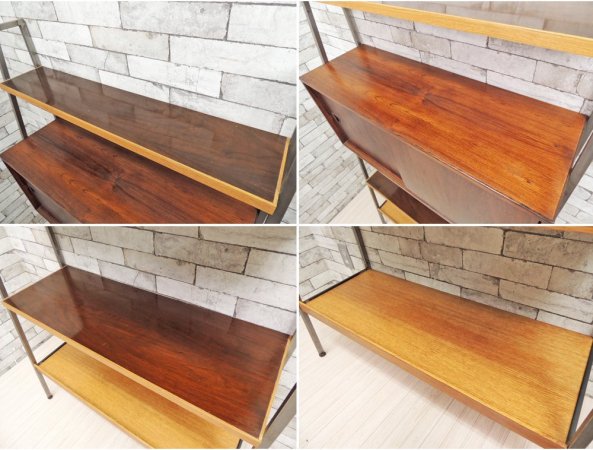 HG FURNITURE ユニットシェルフ Unit shelf ローズウッド材 × オーク材 リメイク品 デンマークビンテージ Danish vintage ●