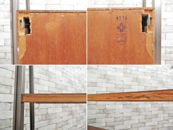 HG FURNITURE ユニットシェルフ Unit shelf ローズウッド材 × オーク材 リメイク品 デンマークビンテージ Danish vintage ●