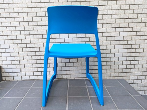 ヴィトラ Vitra ティプトン Tipton スタッキングチェア チルト機能 ロッキングチェア グレイシャーブルー A ■