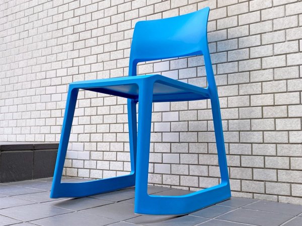 ヴィトラ Vitra ティプトン Tipton スタッキングチェア チルト機能 ロッキングチェア グレイシャーブルー A ■