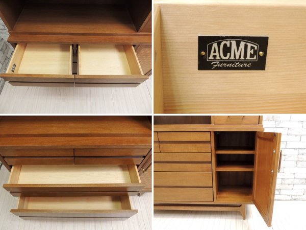 アクメ ファニチャー ACME Furniture ブルックスキャビネット BROOKS CABINET アメリカンビンテージスタイル カップボード 食器棚 ●