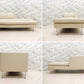 ワイズ フォー リビング Y's for living ラウンジソファ LOUNGE SOFA + オットマン OTTOMAN カウチソファ グレージュ系カラー 合皮 モダン 定価28万円以上 ●