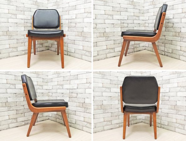 アクメファニチャー ACME Furniture シエラチェア SIERRA CHAIR ダイニングチェア ビニールレザーシート ブラック アメリカンビンテージスタイル ●