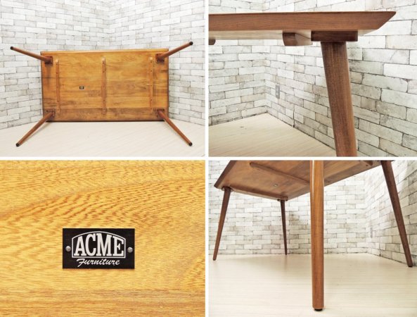 アクメファニチャー ACME Furniture カーディフ CARDIFF ダイニングテーブル ハックベリー材 W150cm アメリカンビンテージスタイル ●