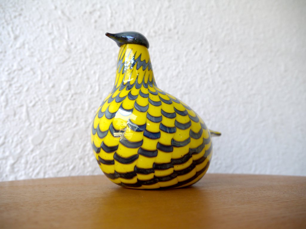 イッタラ バード iittala Bird イエロー グロース Yellow Grouse 2013 Keltariekko オイバ・トイッカ Oiva Toikka フィンランド製 ◇