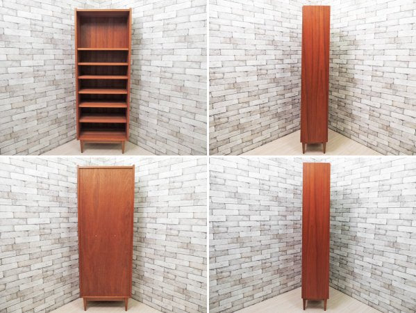 エスエーシーワークス SAC WORKS ブックシェルフ BOOK SHELF チーク材 北欧スタイル ●