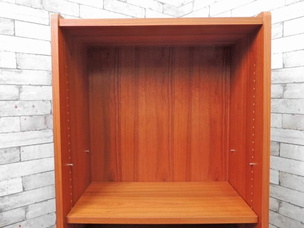 エスエーシーワークス SAC WORKS ブックシェルフ BOOK SHELF チーク材 北欧スタイル ●