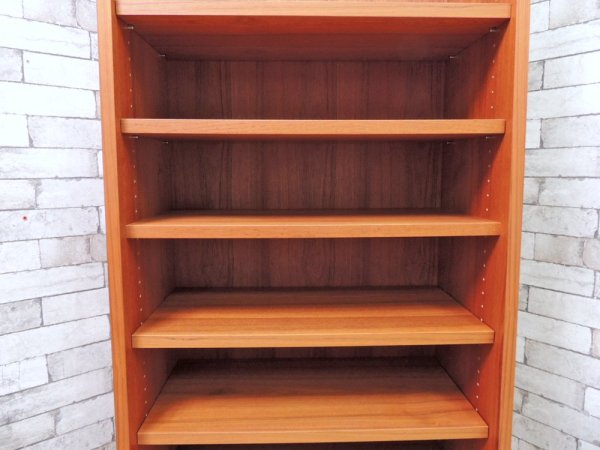 エスエーシーワークス SAC WORKS ブックシェルフ BOOK SHELF チーク材 北欧スタイル ●