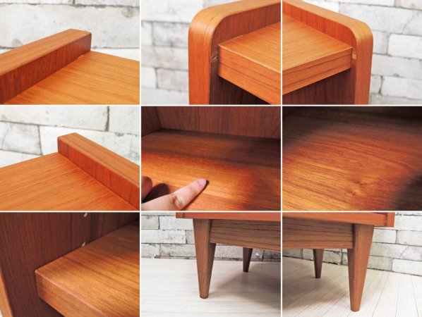 エスエーシーワークス SAC WORKS ブックシェルフ BOOK SHELF チーク材 北欧スタイル ●