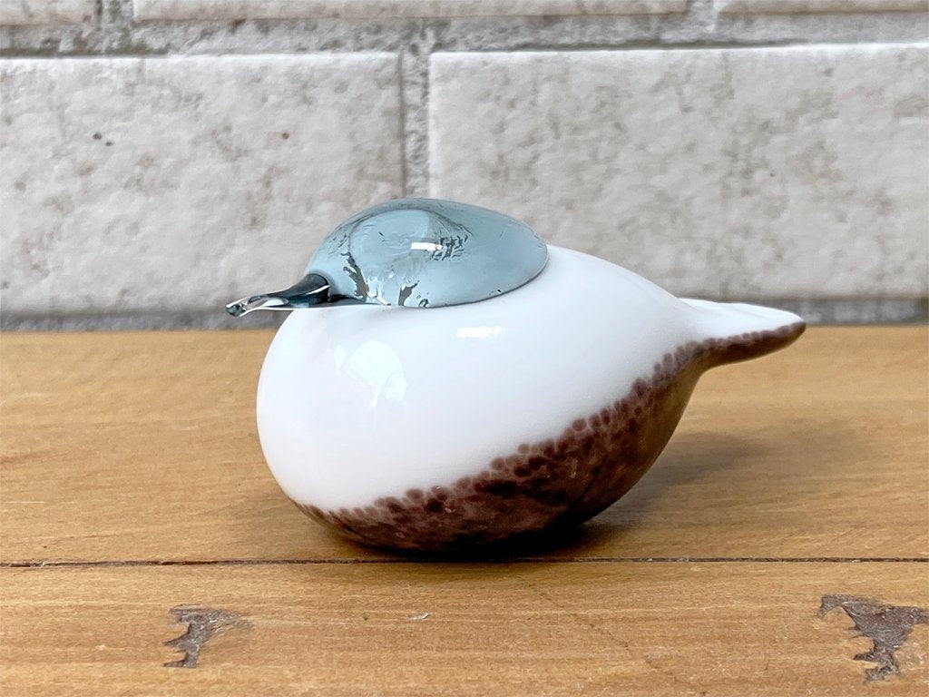 イッタラ iittala イッタラバード スモールスミュウ Small Smew ホワイトxブラウン 2002-06 オイバ・トイッカ Oiva Toikka ■