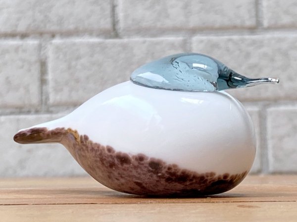 イッタラ iittala イッタラバード スモールスミュウ Small Smew ホワイトxブラウン 2002-06 オイバ・トイッカ Oiva Toikka ■