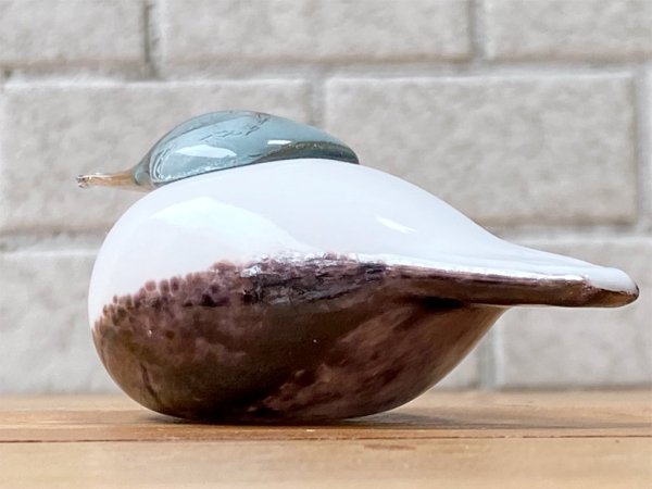 イッタラ iittala イッタラバード スモールスミュウ Small Smew ホワイトxブラウン 2002-06 オイバ・トイッカ Oiva Toikka ■