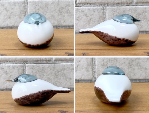 イッタラ iittala イッタラバード スモールスミュウ Small Smew ホワイトxブラウン 2002-06 オイバ・トイッカ Oiva Toikka ■